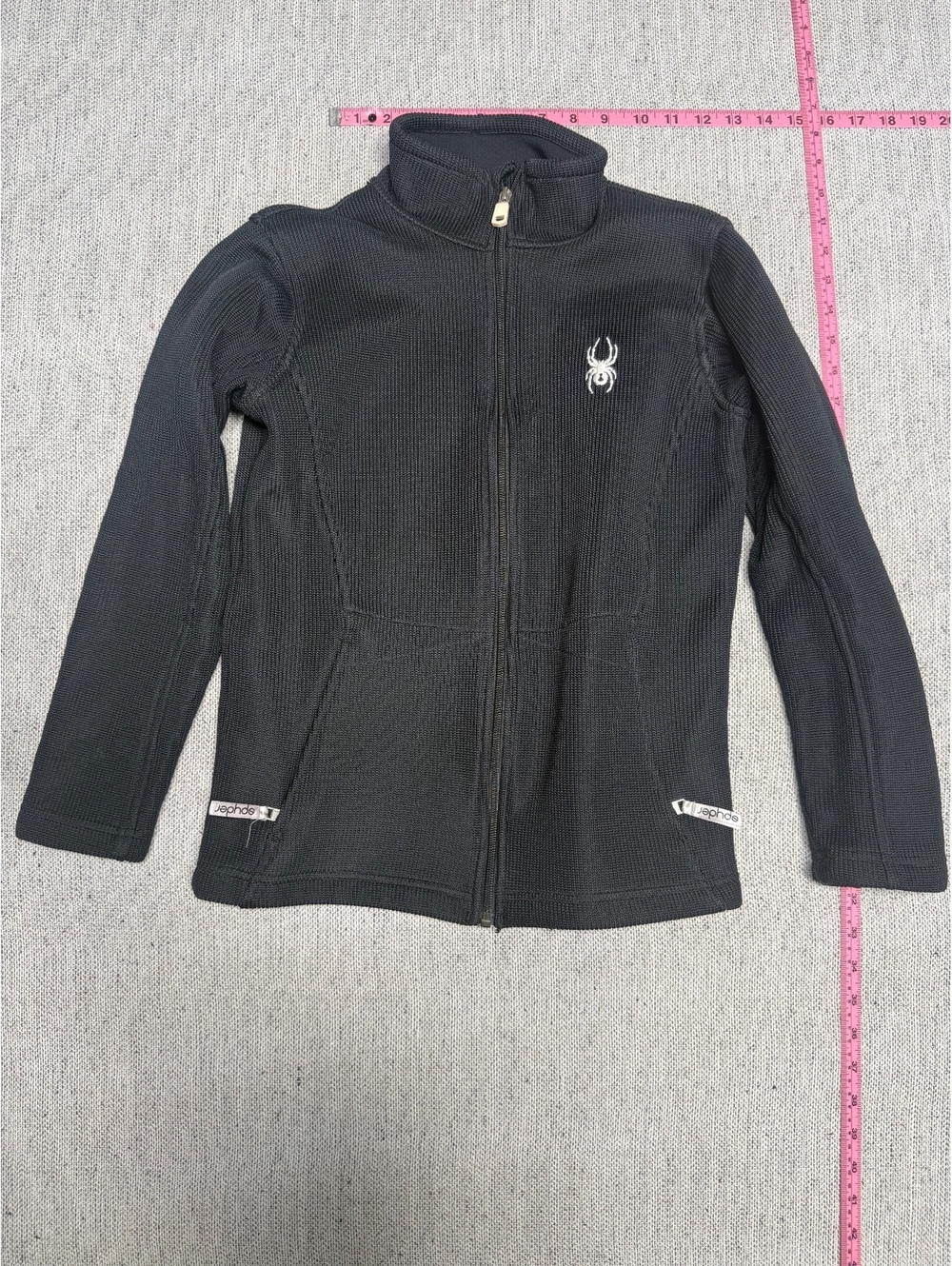 Spyder Women's Black Full Zip Sweater Knit Jacket L